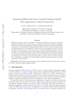 Estimating Differential Latent Variable Graphical Models with
  Applications to Brain Connectivity