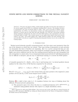 Finite Depth and Width Corrections to the Neural Tangent Kernel