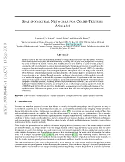 Spatio-spectral networks for color-texture analysis