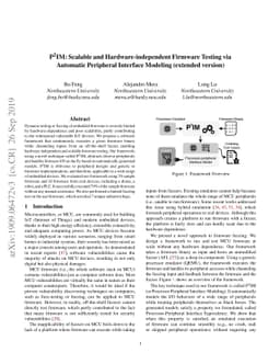 P$^2$IM: Scalable and Hardware-independent Firmware Testing via
  Automatic Peripheral Interface Modeling (extended version)