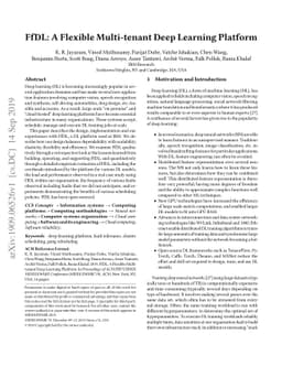 FfDL : A Flexible Multi-tenant Deep Learning Platform