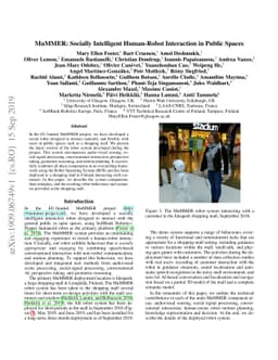 MuMMER: Socially Intelligent Human-Robot Interaction in Public Spaces
