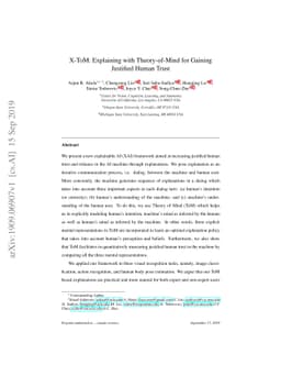 X-ToM: Explaining with Theory-of-Mind for Gaining Justified Human Trust