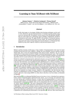Learning to Tune XGBoost with XGBoost