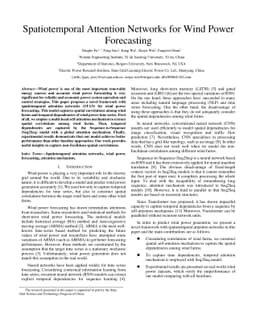 Spatiotemporal Attention Networks for Wind Power Forecasting