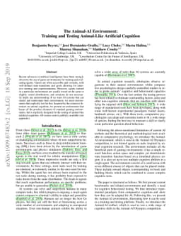 The Animal-AI Environment: Training and Testing Animal-Like Artificial
  Cognition