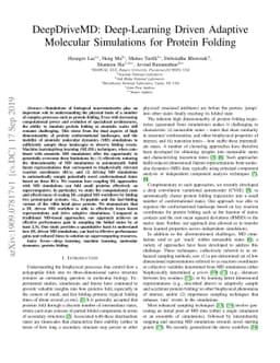 DeepDriveMD: Deep-Learning Driven Adaptive Molecular Simulations for
  Protein Folding