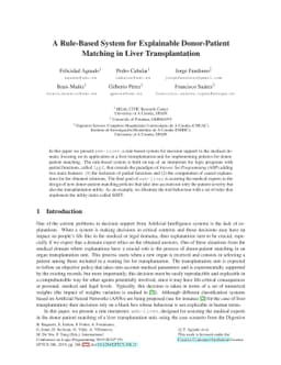 A Rule-Based System for Explainable Donor-Patient Matching in Liver
  Transplantation