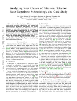 Analyzing Root Causes of Intrusion Detection False-Negatives:
  Methodology and Case Study