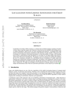 Localization with Limited Annotation for Chest X-rays
