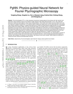 PgNN: Physics-guided Neural Network for Fourier Ptychographic Microscopy