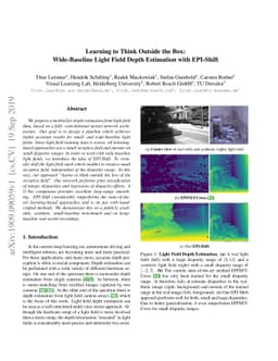 Learning to Think Outside the Box: Wide-Baseline Light Field Depth
  Estimation with EPI-Shift