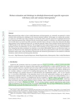 Robust Estimation and Shrinkage in Ultrahigh Dimensional Expectile
  Regression with Heavy Tails and Variance Heterogeneity