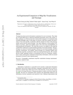An Experimental Comparison of Map-like Visualisations and Treemaps