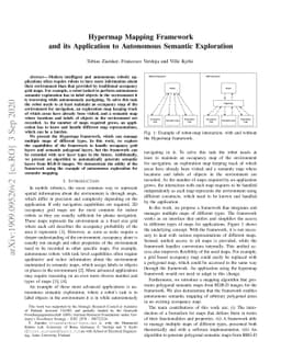 Hypermap Mapping Framework and its Application to Autonomous Semantic
  Exploration