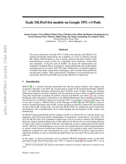 Scale MLPerf-0.6 models on Google TPU-v3 Pods