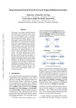 Deep Structured Neural Network for Event Temporal Relation Extraction