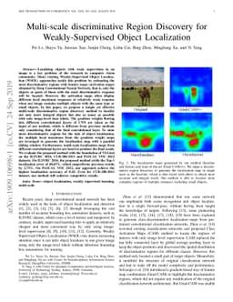 Multi-scale discriminative Region Discovery for Weakly-Supervised Object
  Localization