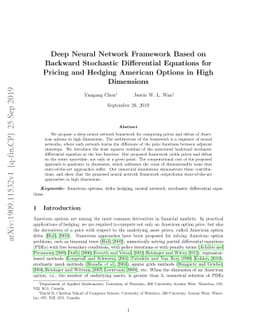Deep Neural Network Framework Based on Backward Stochastic Differential
  Equations for Pricing and Hedging American Options in High Dimensions