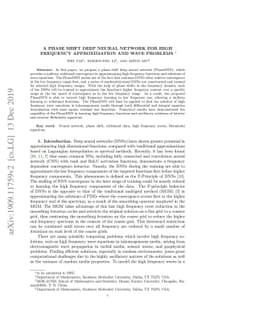 A Phase Shift Deep Neural Network for High Frequency Approximation and
  Wave Problems