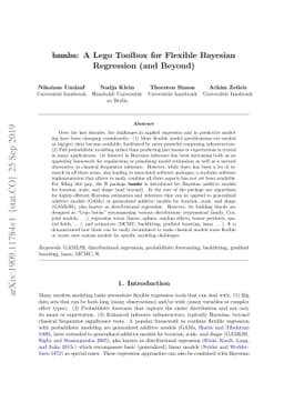 bamlss: A Lego Toolbox for Flexible Bayesian Regression (and Beyond)