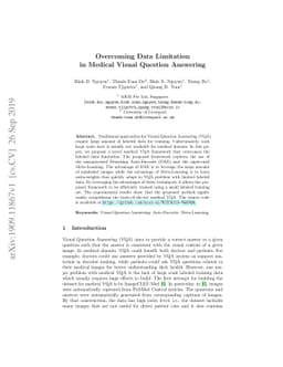 Overcoming Data Limitation in Medical Visual Question Answering