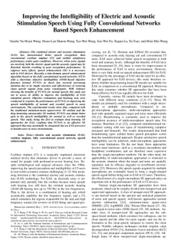 Improving the Intelligibility of Electric and Acoustic Stimulation
  Speech Using Fully Convolutional Networks Based Speech Enhancement