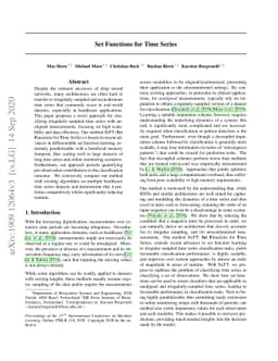 Set Functions for Time Series