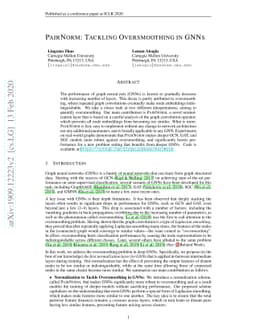 PairNorm: Tackling Oversmoothing in GNNs
