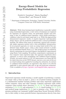 Energy-Based Models for Deep Probabilistic Regression