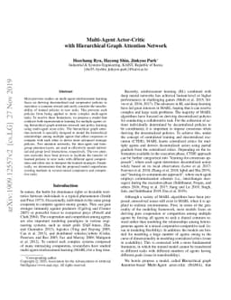 Multi-Agent Actor-Critic with Hierarchical Graph Attention Network