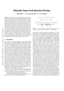 Distantly Supervised Question Parsing