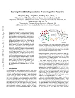 Learning Robust Data Representation: A Knowledge Flow Perspective