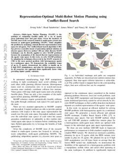 Representation-Optimal Multi-Robot Motion Planning using Conflict-Based
  Search