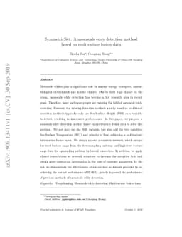 SymmetricNet: A mesoscale eddy detection method based on multivariate
  fusion data