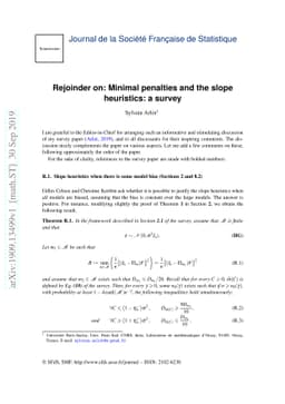 Rejoinder on: Minimal penalties and the slope heuristics: a survey
