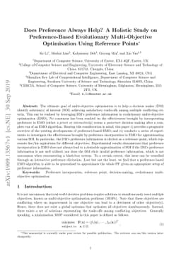 Does Preference Always Help? A Holistic Study on Preference-Based
  Evolutionary Multi-Objective Optimisation Using Reference Points