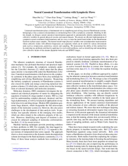 Neural Canonical Transformation with Symplectic Flows