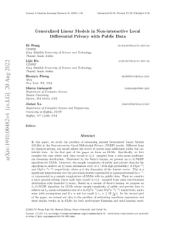 Estimating Smooth GLM in Non-interactive Local Differential Privacy
  Model with Public Unlabeled Data