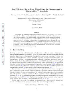 An Efficient Sampling Algorithm for Non-smooth Composite Potentials