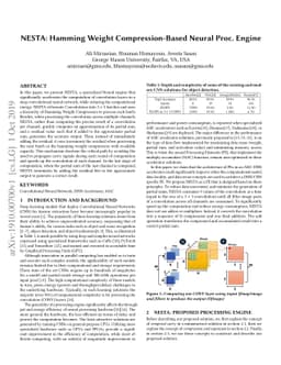 NESTA: Hamming Weight Compression-Based Neural Proc. Engine
