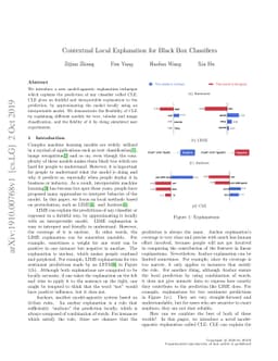 Contextual Local Explanation for Black Box Classifiers