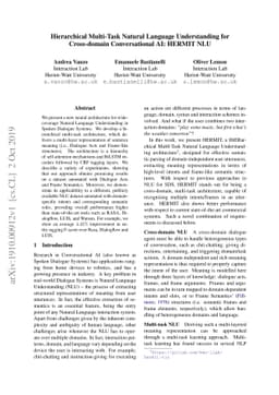 Hierarchical Multi-Task Natural Language Understanding for Cross-domain
  Conversational AI: HERMIT NLU