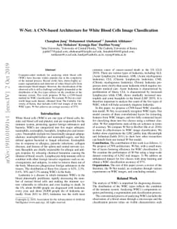 W-Net: A CNN-based Architecture for White Blood Cells Image
  Classification
