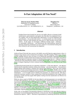 Is Fast Adaptation All You Need?