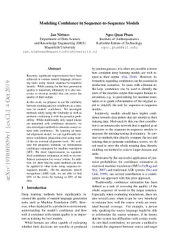 Modeling Confidence in Sequence-to-Sequence Models