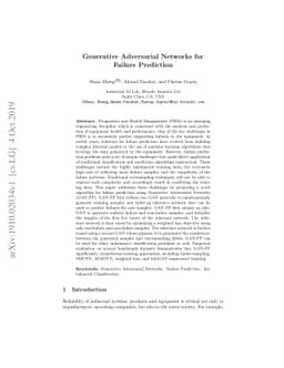 Generative Adversarial Networks for Failure Prediction