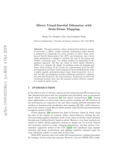 Direct Visual-Inertial Odometry with Semi-Dense Mapping