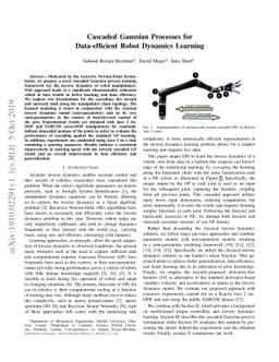 Cascaded Gaussian Processes for Data-efficient Robot Dynamics Learning