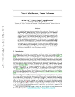 Neural Multisensory Scene Inference